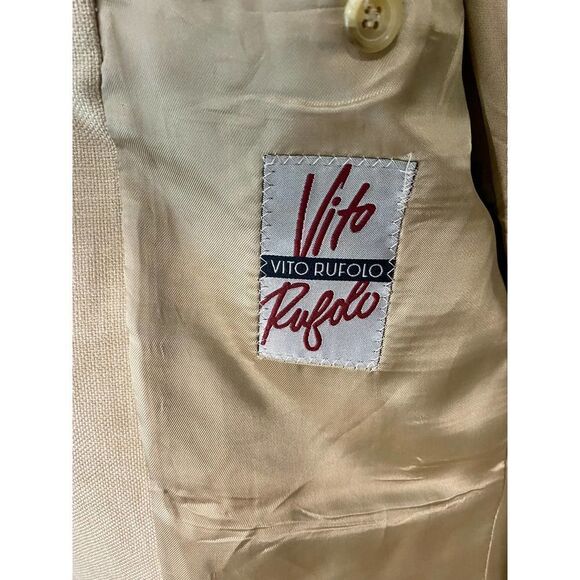 Vito Rufolo Men's Tan Button Down Blazer - Picture 6 of 12